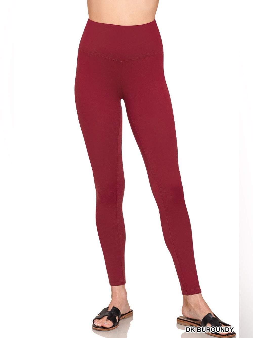 Zenana BRUSHED DTY MICROFIBER WIDE WAISTBAND LEGGINGS